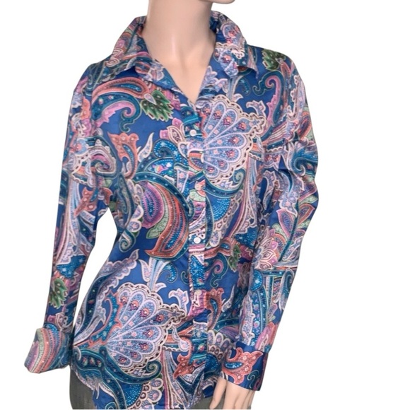 Ralph Lauren Paisley LongSleeve but… - Picture 1 of 9